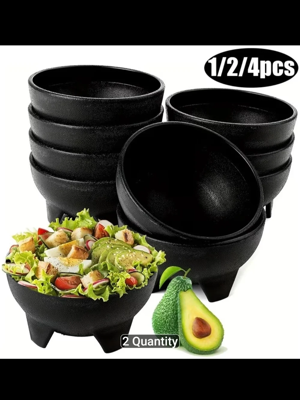Footed Salsa Bowl Set - 2 Pieces